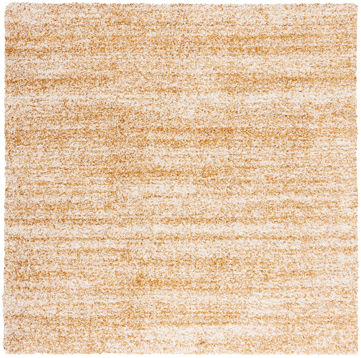 Safavieh Hudson Shag 7'-0" x 7'-0" Rug in Ivory / Gold