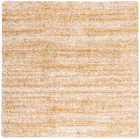Safavieh Hudson Shag 7'-0" x 7'-0" Rug in Ivory / Gold