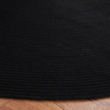 Safavieh Braided 5'-0" x 5'-0" Rug in Black