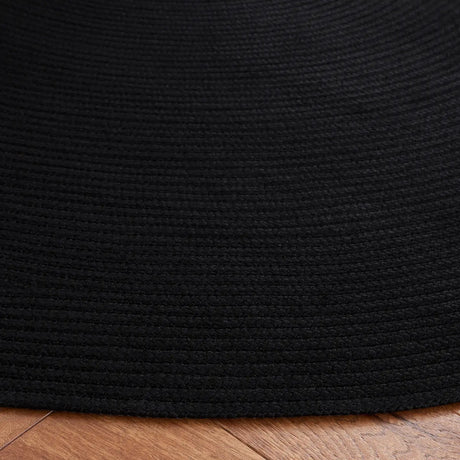 Safavieh Braided 5'-0" x 5'-0" Rug in Black
