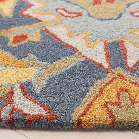 Safavieh Heritage 6'-0" x 6'-0" Rug in Navy / Gold
