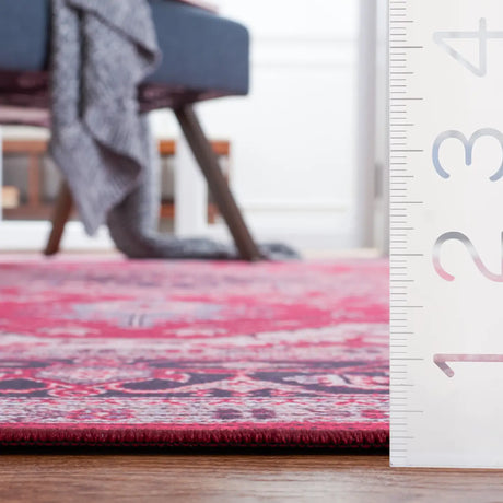 Safavieh Tucson 4'-0" x 6'-0" Rug in Red / Navy