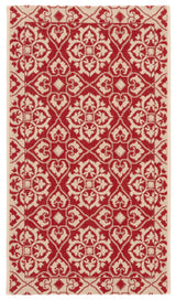 Safavieh Courtyard 2'-0" x 3'-7" Rug in Red / Creme