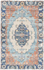 Safavieh Saffron 3'-0" x 5'-0" Rug in Blue / Coral