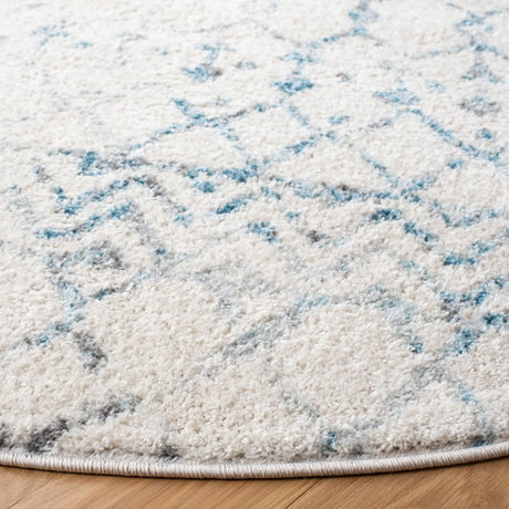 Safavieh Tulum 5'-0" x 5'-0" Rug in Ivory / Turquoise