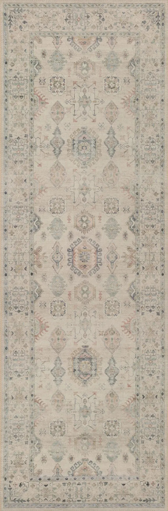 Loloi Hathaway Hth-04 Beige/Multi Rugs - runner flat