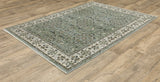 Oriental Weavers Sphinx KEIRA KEI07 Blue Floral Rugs - angle detail