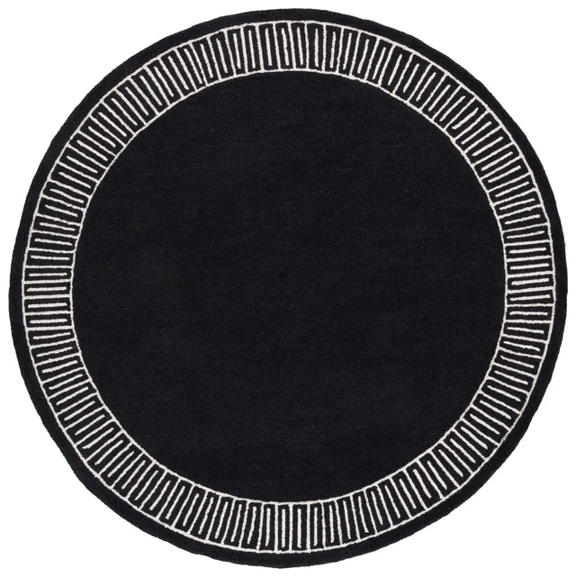 Safavieh Metro 6'-0" x 6'-0" Rug in Charcoal / Ivory