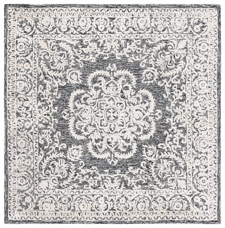 Safavieh Precious 6'-0" x 6'-0" Rug in Black / Ivory