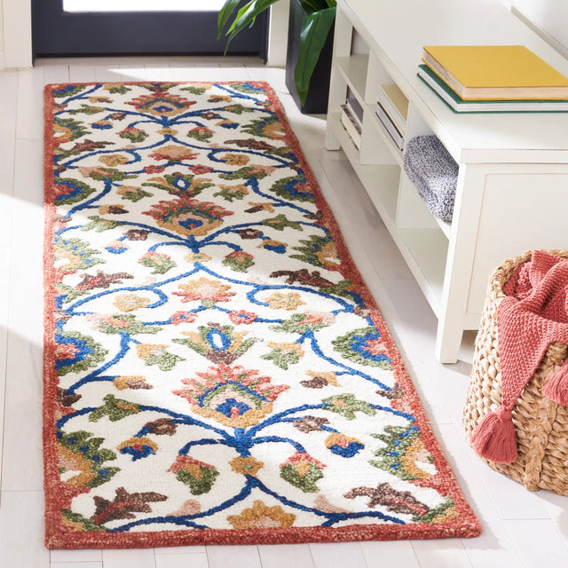 Safavieh Blossom 2'-3" x 8'-0" Rug in Ivory / Green