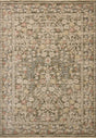 Loloi Clarisse CLS-05 Traditional Power Loomed Olive, Multi Rug - main flat