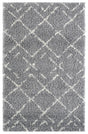 Safavieh Arizona Shag 3'-2" x 5'-0" Rug in Dark Grey / Ivory