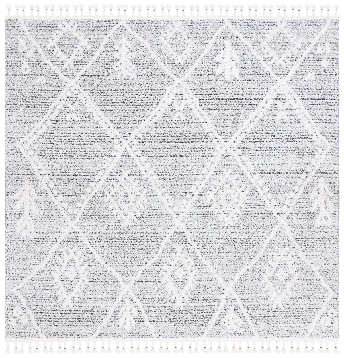 Safavieh Chapel 6'-7" x 6'-7" Rug in Black / Ivory
