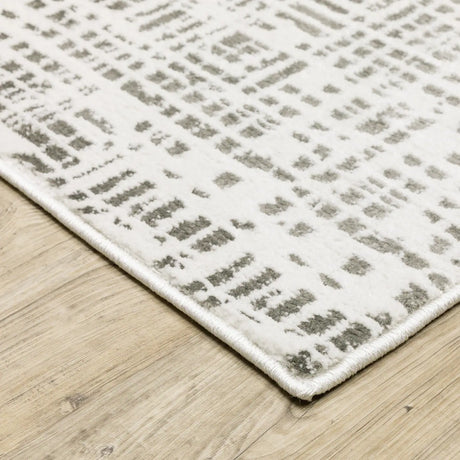Oriental Weavers Montecito 5150W White/ Grey Rug - corner detail