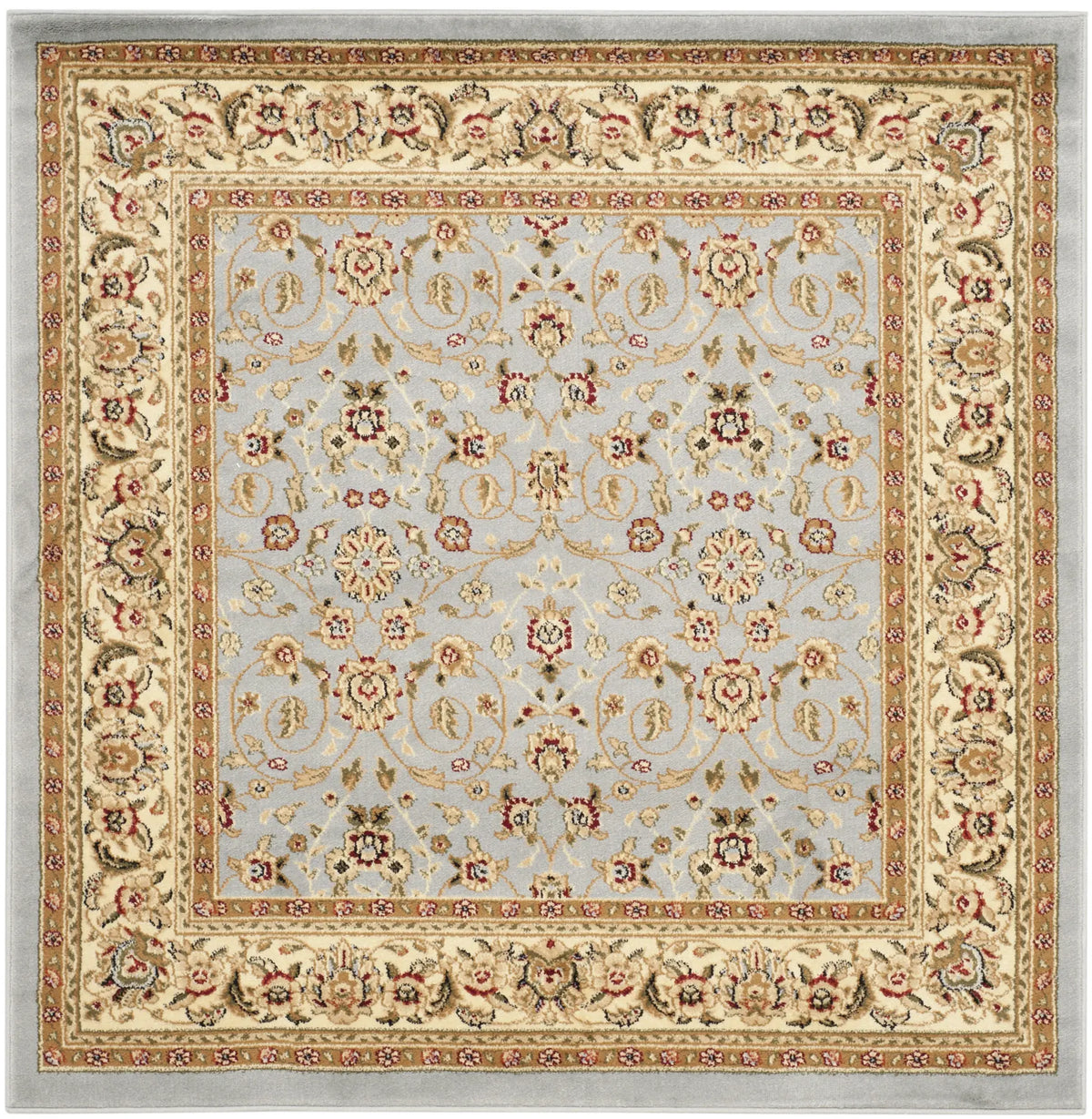 Safavieh Lyndhurst 5'-3" x 5'-3" Rug in Light Blue / Ivory