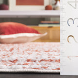 Safavieh Rumi Shag 4'-0" x 6'-0" Rug in Rust / Ivory