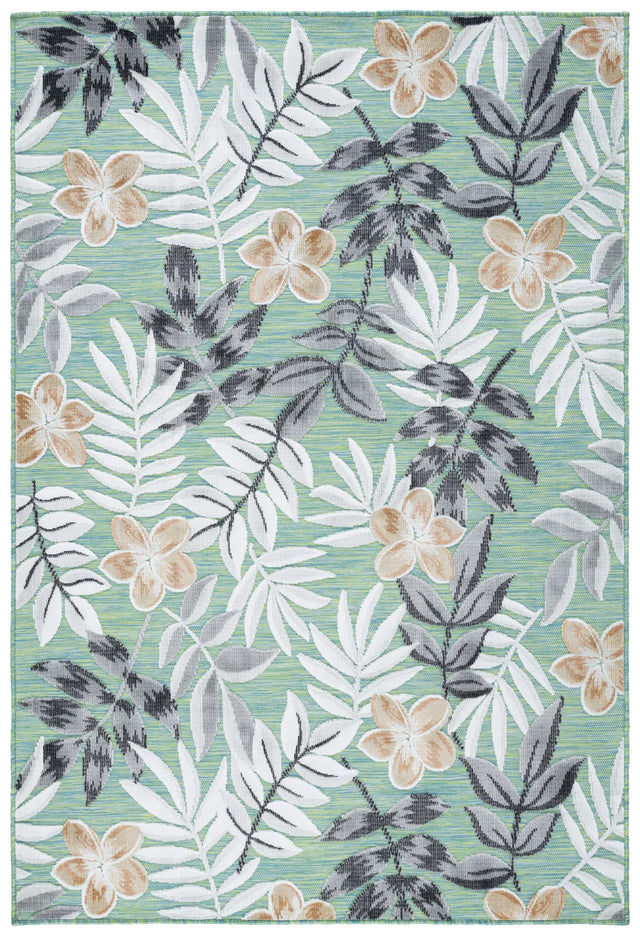 Safavieh Cabana 4'-0" x 6'-0" Rug in Blue Green / Grey