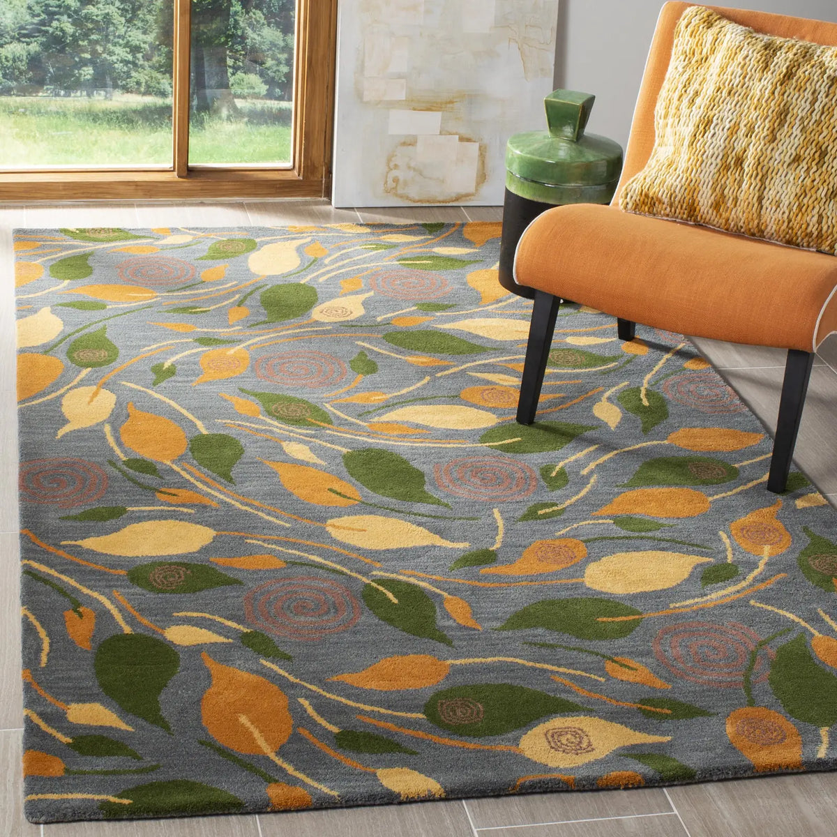 Safavieh Soho 3'-6" x 5'-6" Rug in Grey / Multi