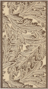 Safavieh Courtyard 2'-0" x 3'-7" Rug in Natural / Chocolate