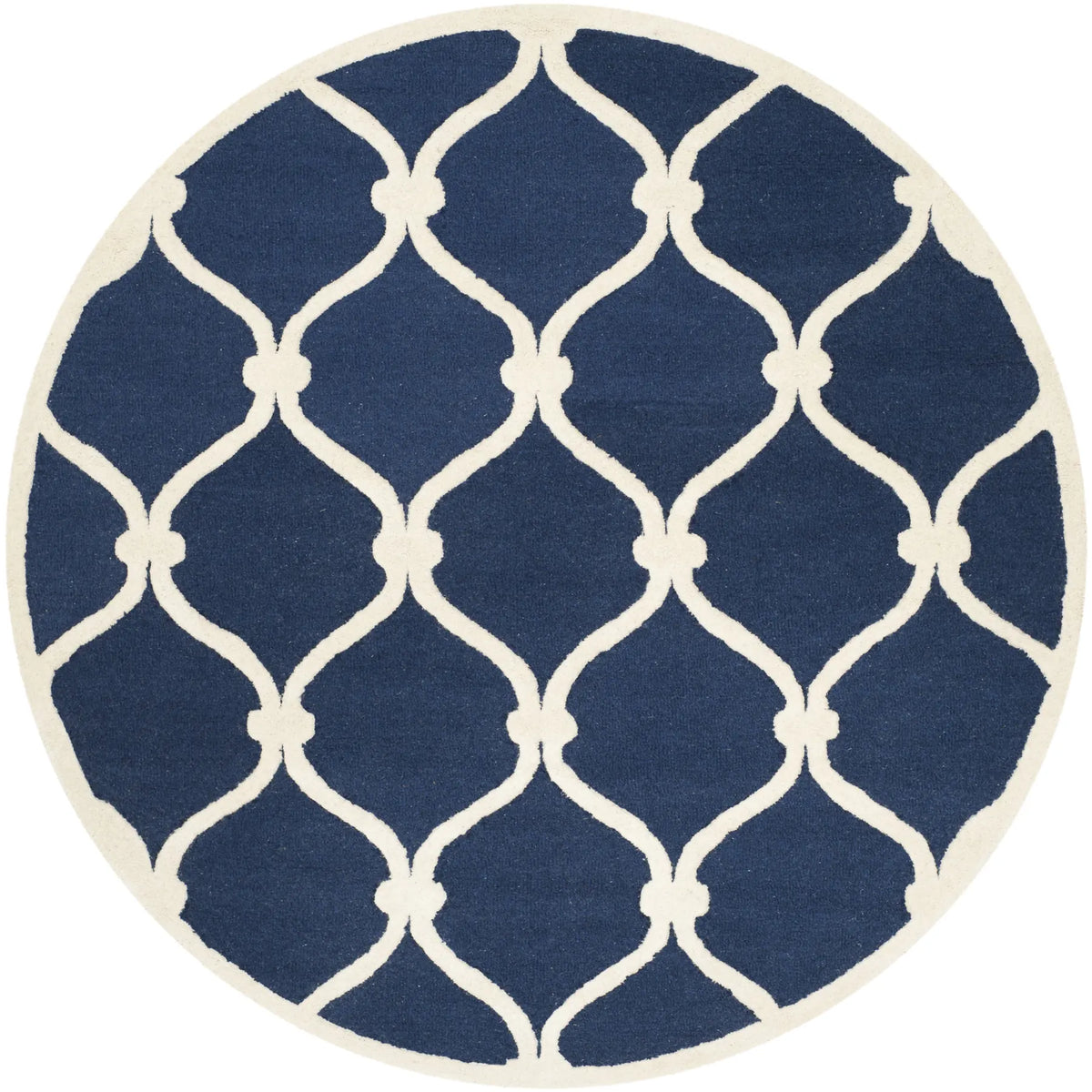 Safavieh Cambridge 6'-0" x 6'-0" Rug in Navy / Ivory