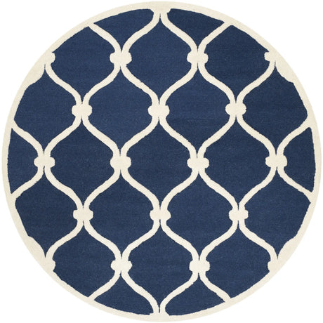 Safavieh Cambridge 6'-0" x 6'-0" Rug in Navy / Ivory