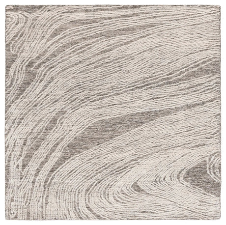 Safavieh Abstract 6'-0" x 6'-0" Rug in Charcoal / Ivory