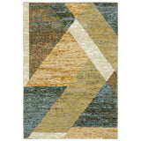 Oriental Weavers Sphinx Strada Str09 Gold/ Blue Rugs - main flat