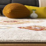 Safavieh Sagamore 4'-0" x 6'-0" Rug in Light Grey / Terracotta