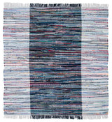 Safavieh Rag Rug 6'-0" x 6'-0" Rug in Grey / Black