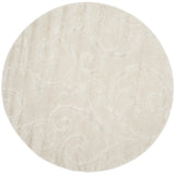 Safavieh Florida Shag 10'-0" x 10'-0" Rug in Creme / Creme