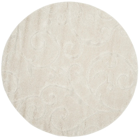 Safavieh Florida Shag 10'-0" x 10'-0" Rug in Creme / Creme