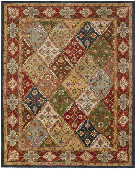 Safavieh Heritage 9'-6" x 13'-6" Rug in Green / Red