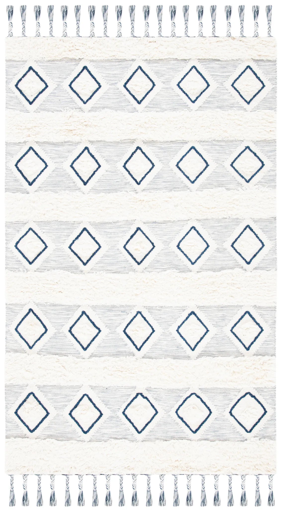Safavieh Natura 4'-0" x 6'-0" Rug in Ivory / Blue