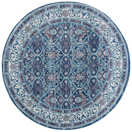 Safavieh Brentwood 6'-7" x 6'-7" Rug in Navy / Red