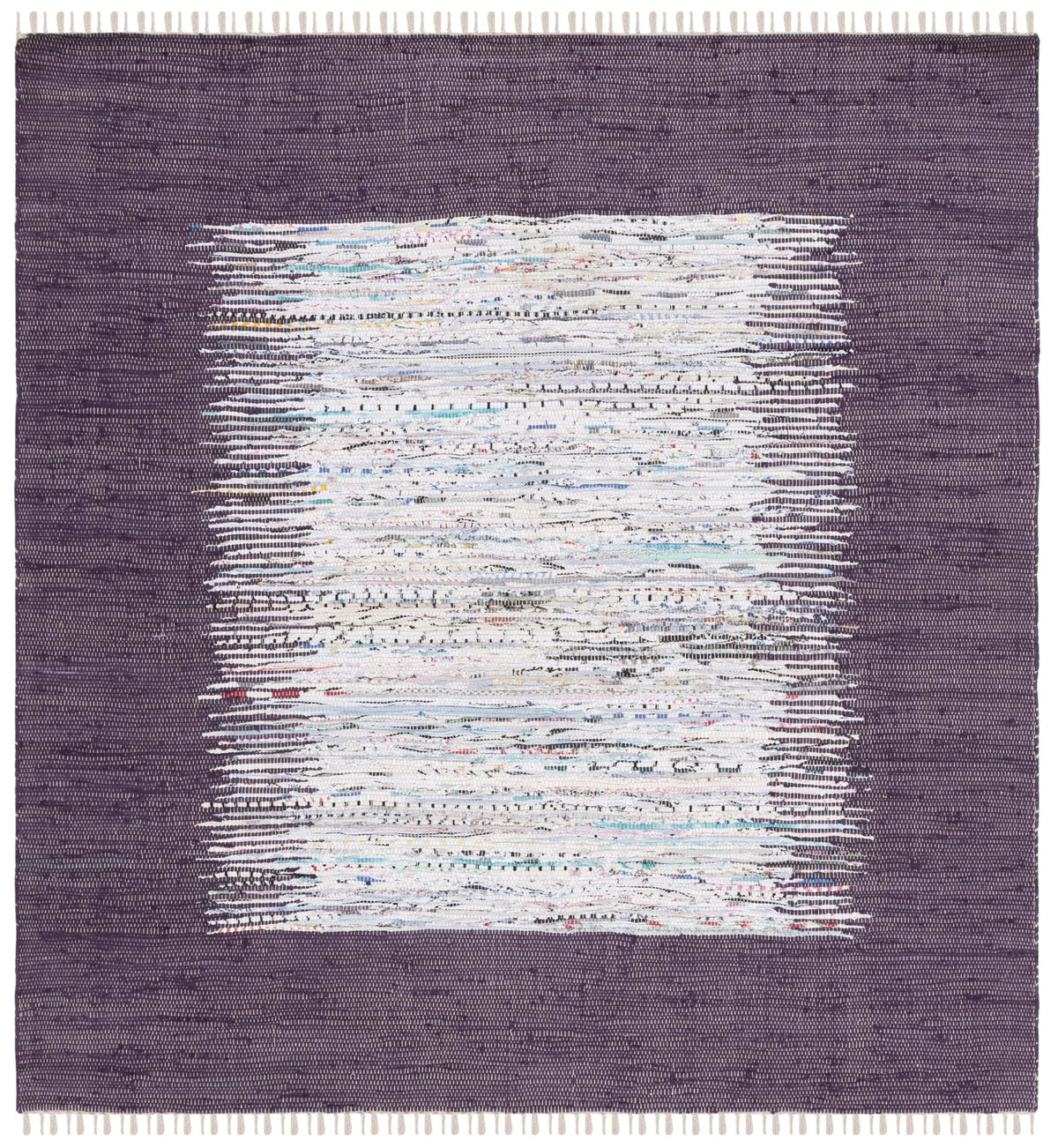 Safavieh Montauk 6'-0" x 6'-0" Rug in Ivory / Purple