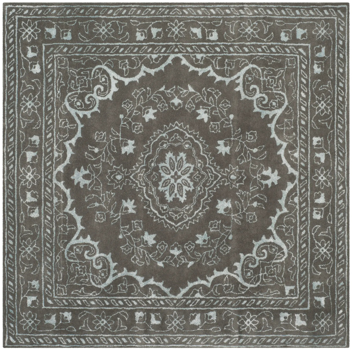 Safavieh Glamour 6'-0" x 6'-0" Rug in Dark Grey