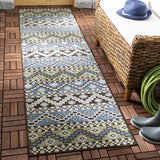 Safavieh Veranda 2'-3" x 10'-0" Rug in Blue / Creme