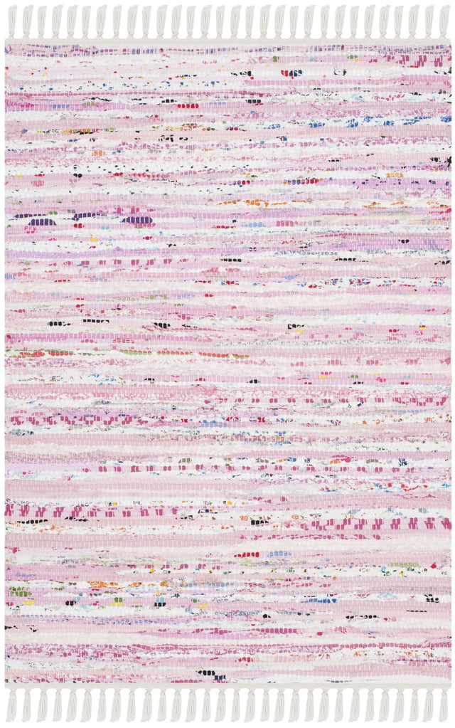 Safavieh Rag Rug 2'-0" x 3'-0" Rug in Light Pink / Multi