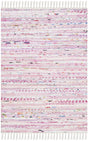Safavieh Rag Rug 2'-0" x 3'-0" Rug in Light Pink / Multi