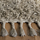 Safavieh Pro Lux Shag 400 8'-0" x 10'-0" Rug in Grey / Cream