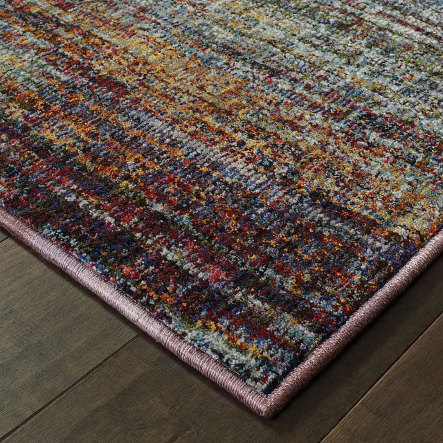Oriental Weavers Sphinx Atlas 8037B Multi/Multi Rugs - corner detail