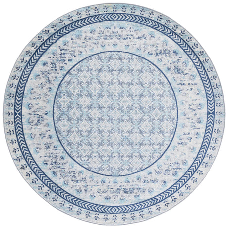 Safavieh Brentwood 6'-7" x 6'-7" Rug in Ivory / Aqua