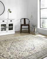 Loloi Teagan Tea-01 Natural/Lt. Grey Rugs - room scene 1