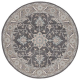 Safavieh Blossom 6'-0" x 6'-0" Rug in Dark Grey / Light Brown