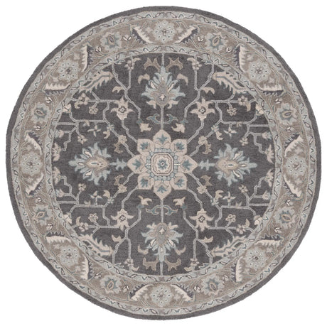 Safavieh Blossom 6'-0" x 6'-0" Rug in Dark Grey / Light Brown