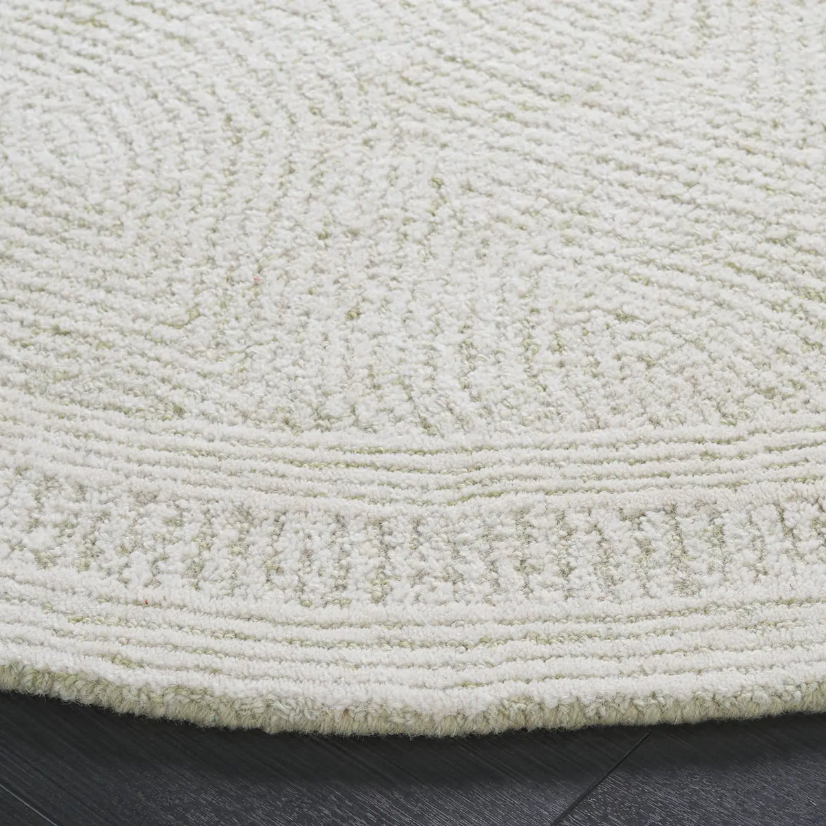 Safavieh Abstract 6'-0" x 6'-0" Rug in Green / Ivory