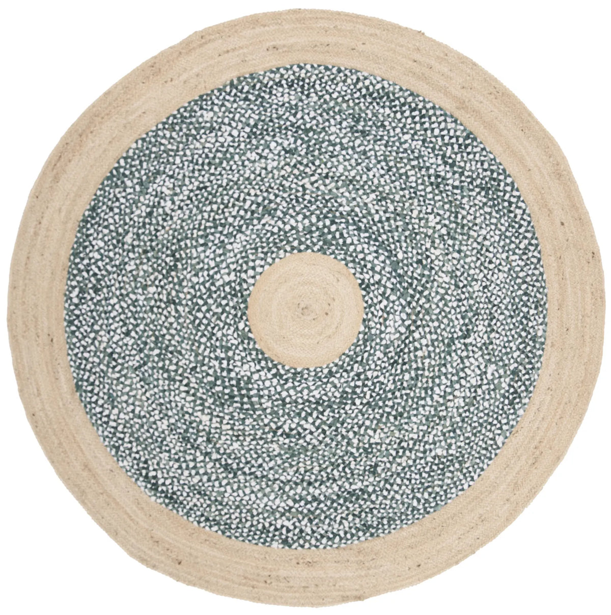 Safavieh Cape Cod 5'-0" x 5'-0" Rug in Light Blue / Natural