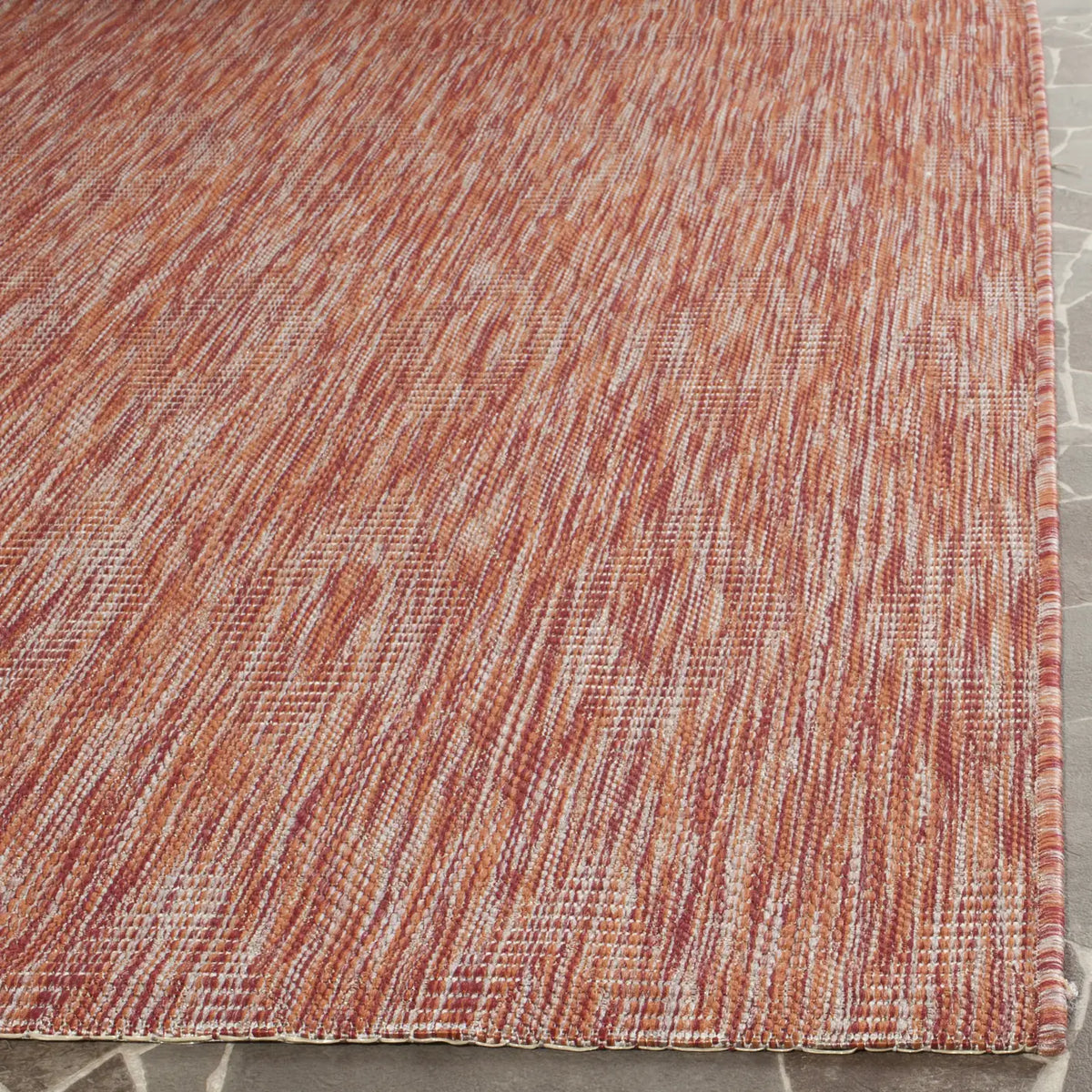 Safavieh Courtyard 5'-3" x 7'-7" Rug in Red / Red
