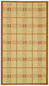 Safavieh Courtyard 2'-0" x 3'-7" Rug in Natural / Terra