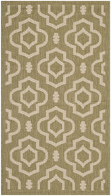 Safavieh Courtyard 2'-0" x 3'-7" Rug in Green / Beige